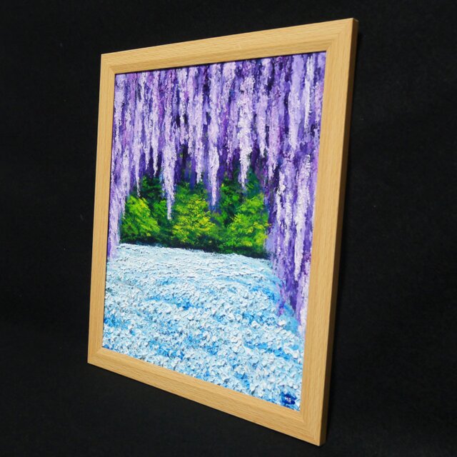 油絵 油彩 油彩画 絵 絵画 【Nemophila】 油絵 油彩 油彩画 絵 絵画 【青空のネモフィラの丘】 絵画 HR 通販