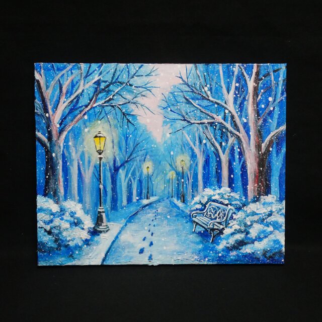 油絵 絵画 【雪景色】 油絵 絵画 【雪景色】 絵画 HR 通販 15628973｜Creema(クリーマ)