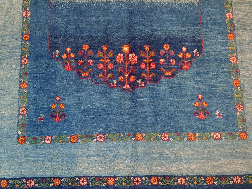 ペルシャ ギャッベ パルヴィーズ コルクウール カシュクリ 205x153cm