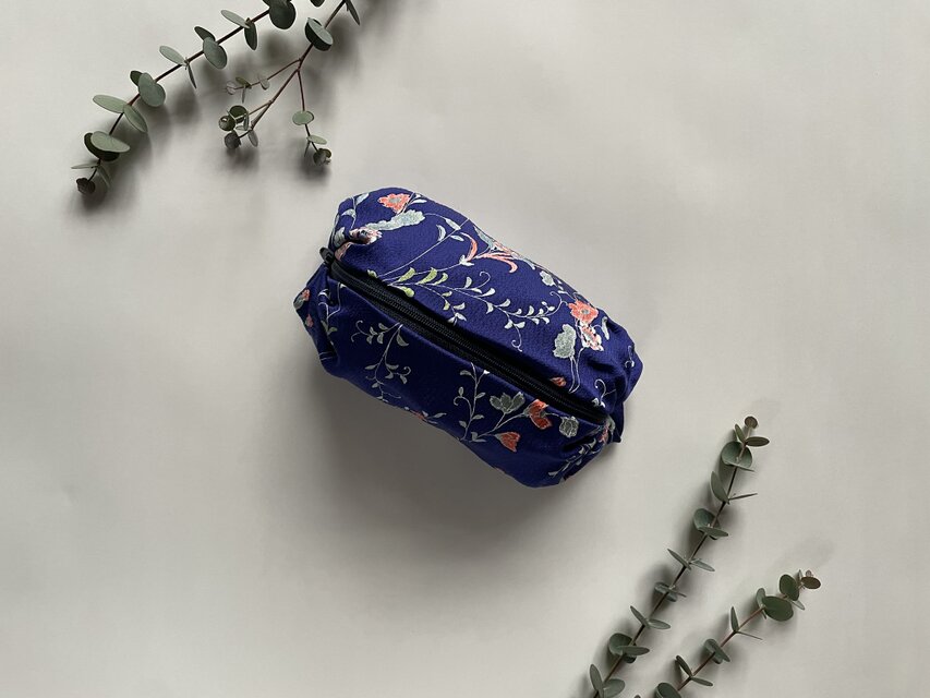 瑠璃色4点セット（キャラメルポーチ、フラットポーチ、小きんちゃく