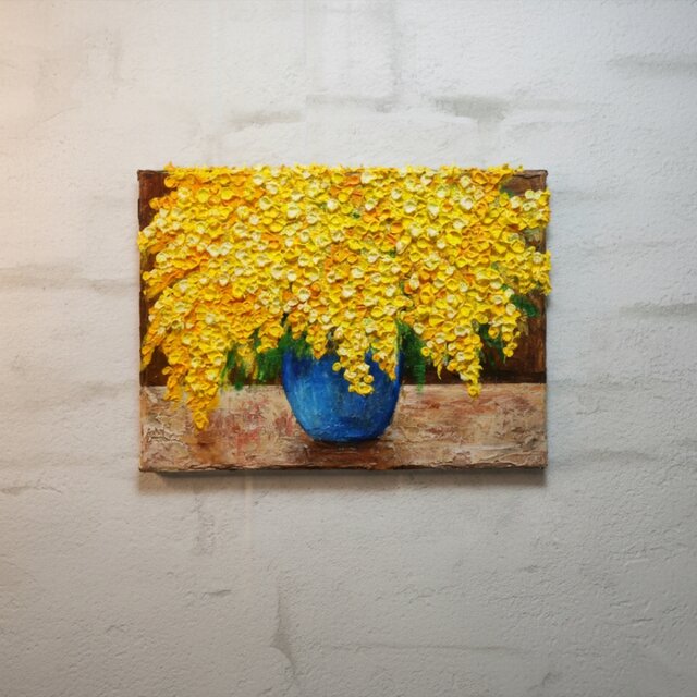 Anderson 花の油彩画 金色フレーム Anderson 花の油彩画 金色フレーム