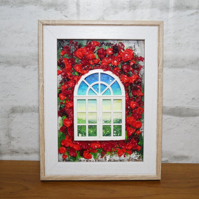 油絵 油彩画 原画「窓の先」絵画 アート インテリア 壁掛け | iichi