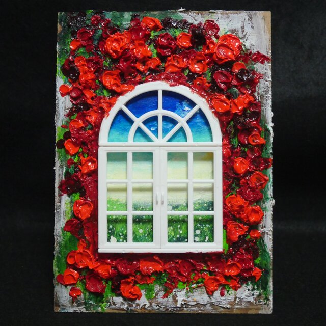 油絵 油彩画 原画「窓の先」絵画 アート インテリア 壁掛け | iichi