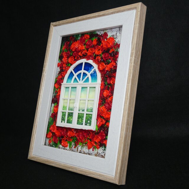 油絵 油彩画 原画「窓の先」絵画 アート インテリア 壁掛け | iichi