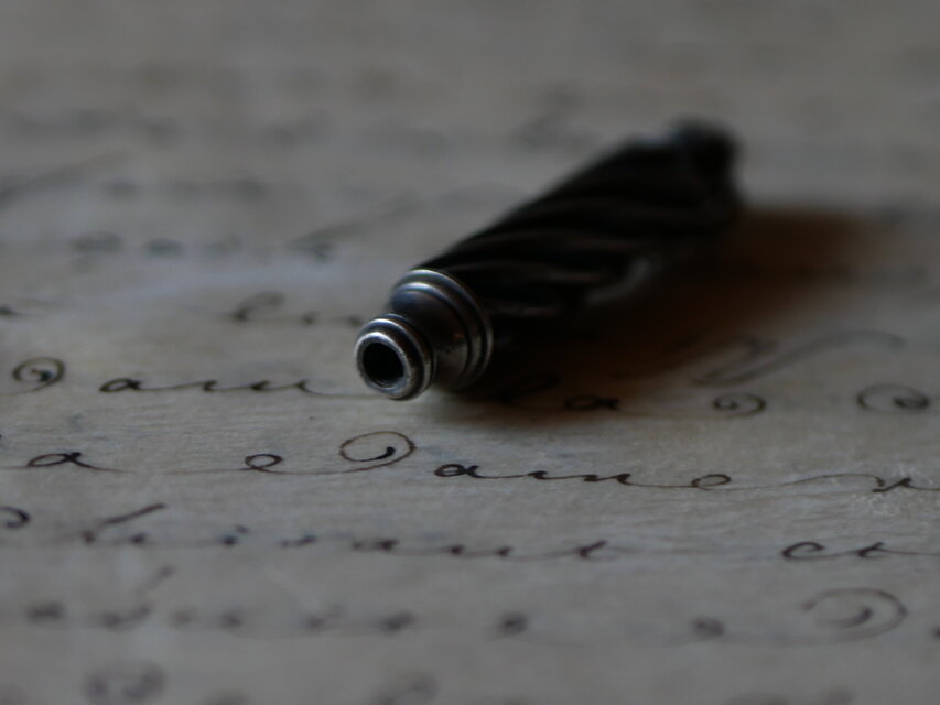 フランス アンティーク シルバー製ミニョネット用シャトレーン 純銀製