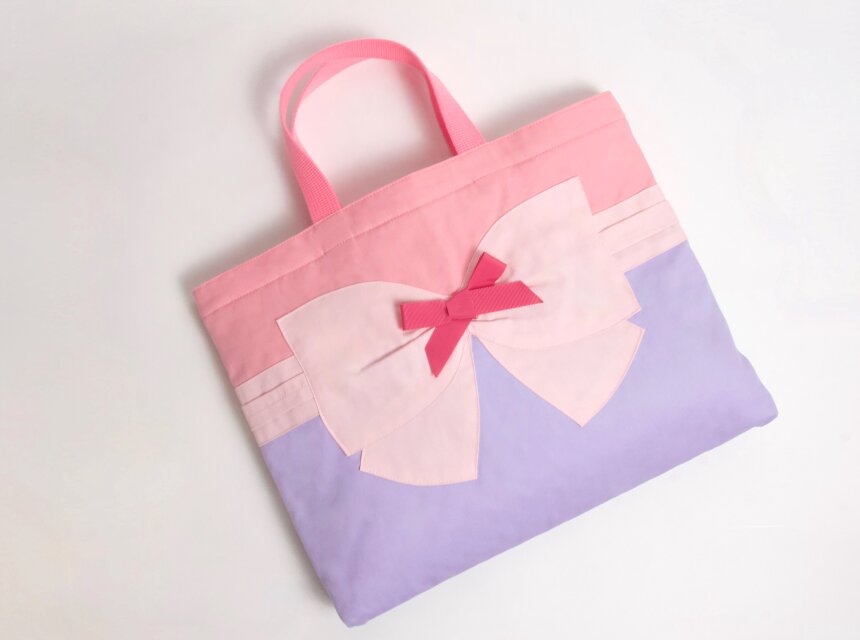 リボンコレクション レッスンバッグ ピンク Kids | iichi 日々の暮らし