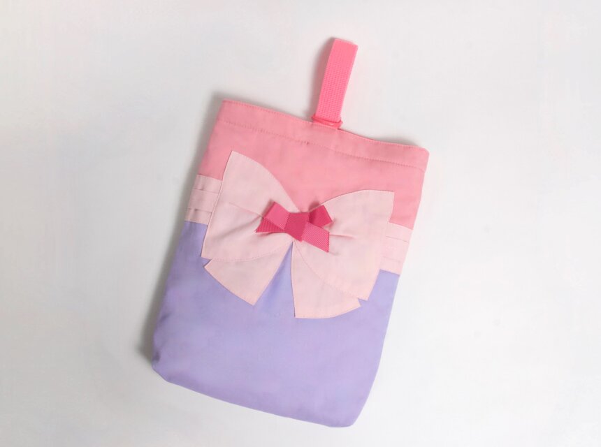 リボンコレクション シューズバッグ ピンク Kids | iichi 日々の暮らし