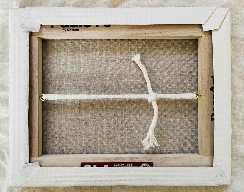 油彩画 原画「近所の風景 高速と空2」アート 絵画 22×27㎝ F3