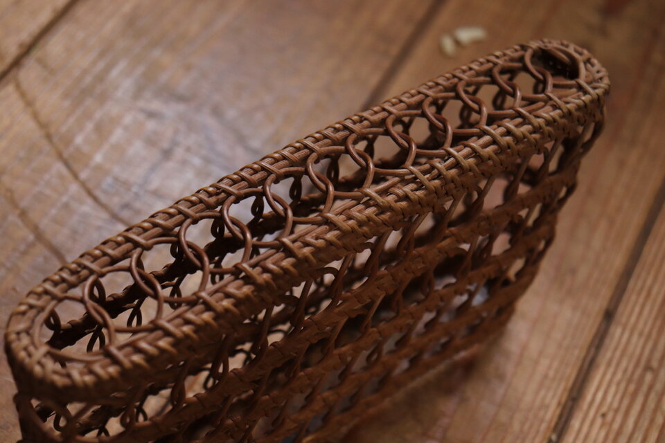 №117 編籠 インテリア 花器 花籠 古道具 □送料無料□ | iichi 日々の