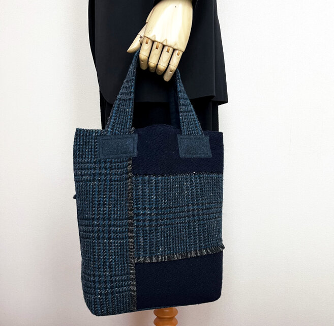 ネップツイード・グレンチェック & バスケットウィーブ・ツイード de