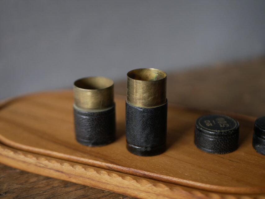 レザーのコインケース フランスアンティーク アンティークのある生活