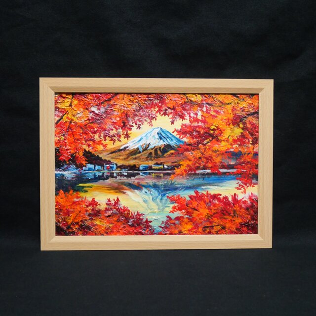 秋の風景 油彩画 フレーム付き 楽天市場】風景の絵 絵画 油絵 アートパネル開業祝い 開院祝い「秋の