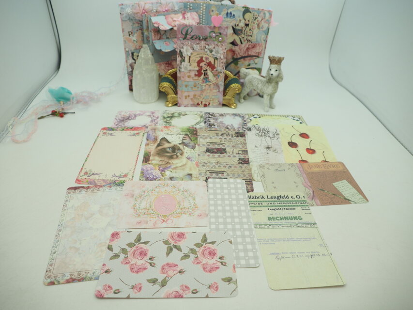 B)聖なるおすそ分けファイル　コラージュ素材　レース ジャンクジャーナル素材 おすそ分けファイル エッフェル塔 レース