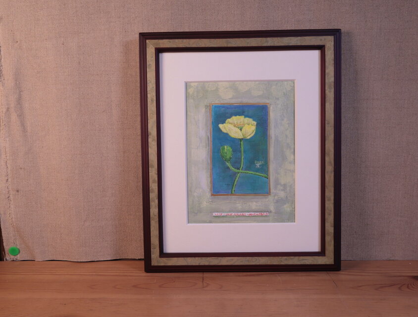 アクリル」黄色のポピー | iichi 日々の暮らしを心地よくする