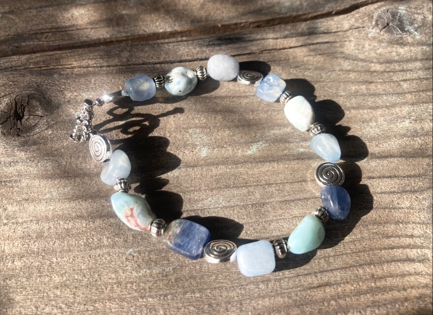 Blue Horizon Bracelet ラリマー＆カイヤナイト＆アクアマリンの
