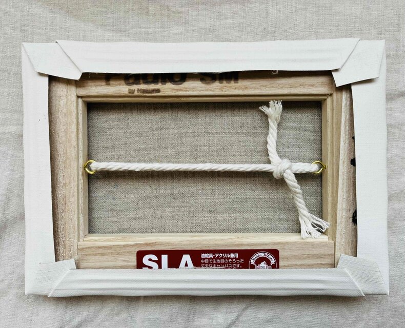 原画 油彩画「朝雲」絵画・アート・キャンバス・サムホールサイズ（16