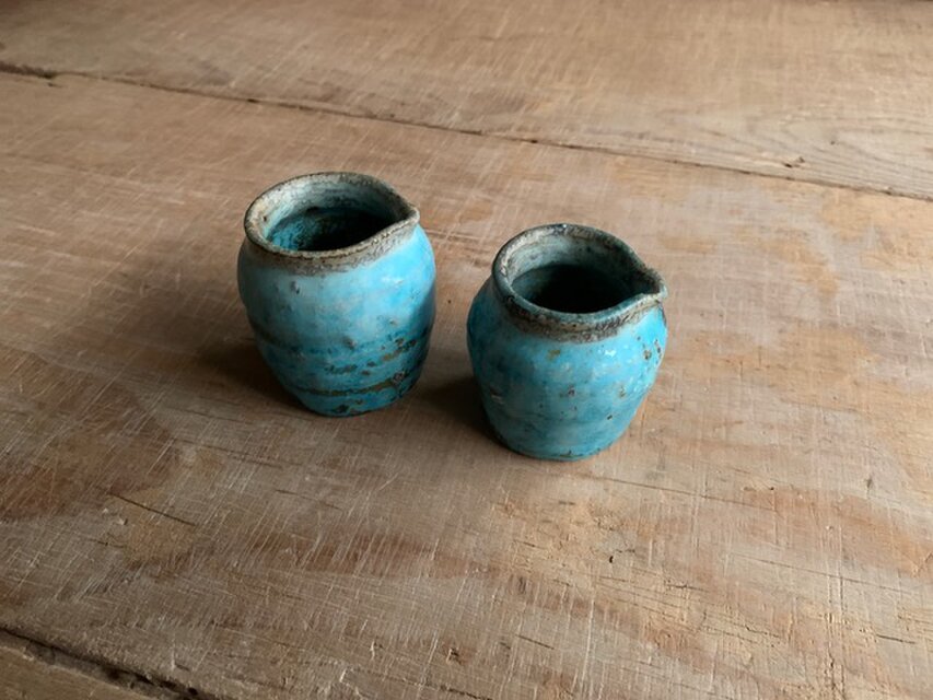 バーナドリーチのミルクピッチャー 青 ミルクピッチャー | iichi 日々の暮らしを心地よくするハンドメイド