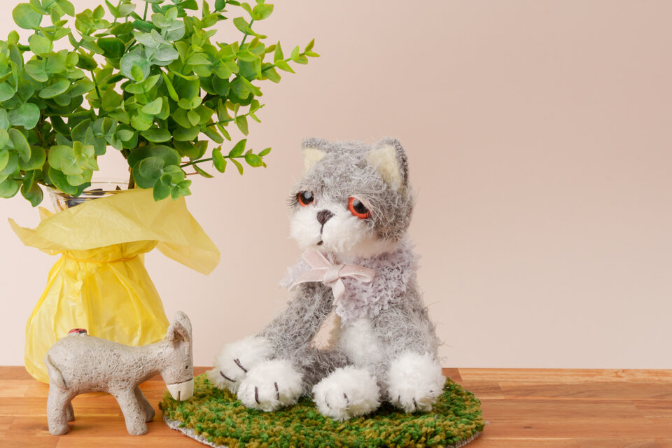 癒されネコのあみぐるみ<miniサイズ>こねこのカカちゃん | iichi 日々