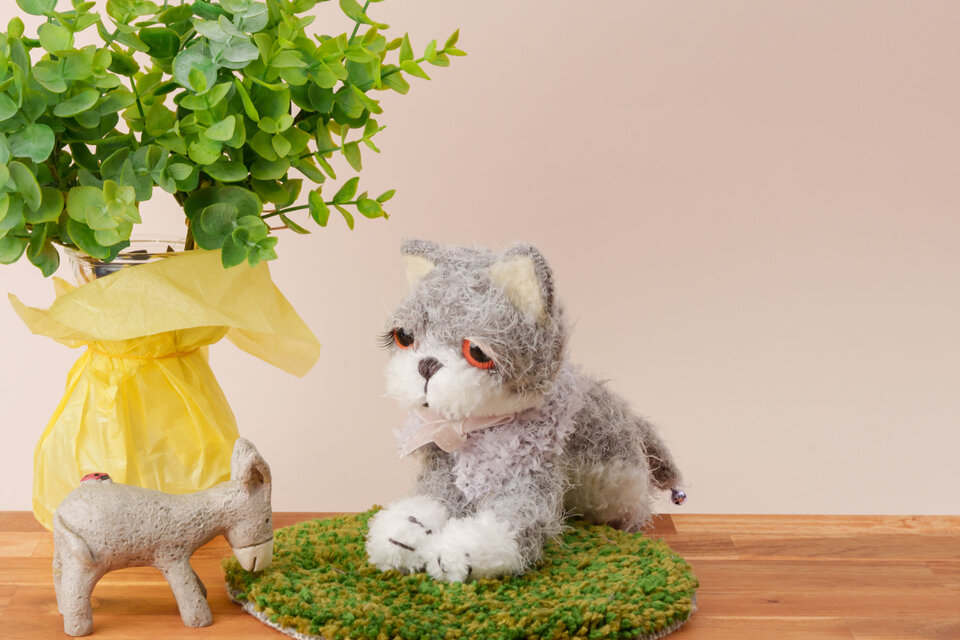 癒されネコのあみぐるみ<miniサイズ>こねこのカカちゃん | iichi 日々