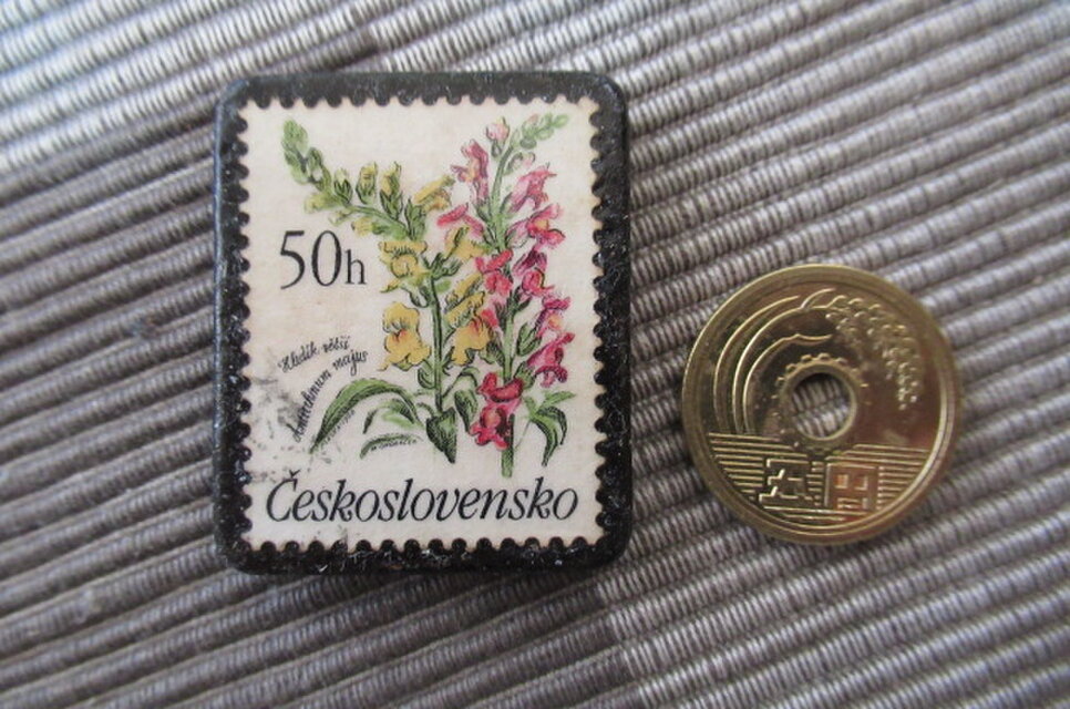 チェコスロバキア 花切手ブローチ10727 | iichi 日々の暮らしを
