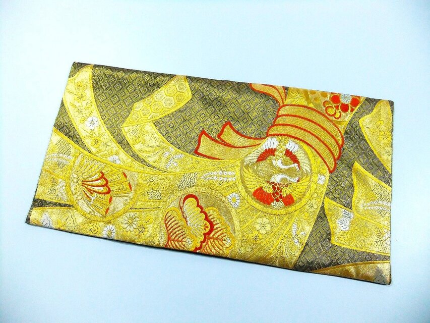 16)2427】約30×59cm/佐賀錦/テーブルセンター/和風/帯リメイク/日本製