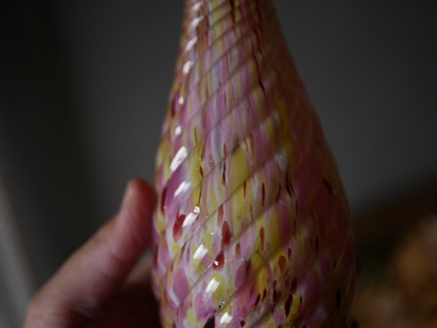 クリシー 花瓶 フラワーベース ピンクベース フランスヴィンテージ