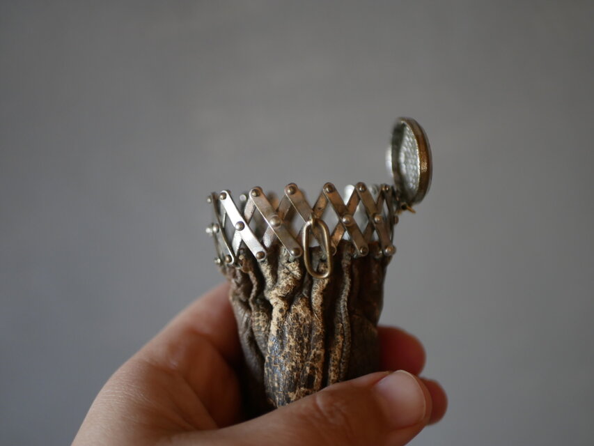 レザーのコインパース コインケース ポルトモネ フランスアンティーク