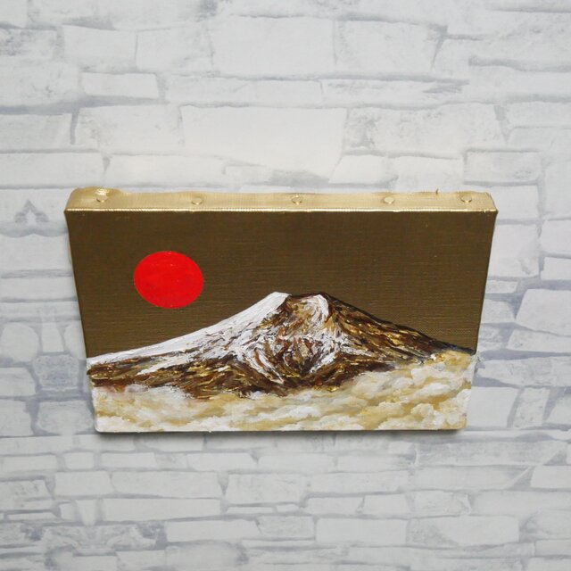 開運インテリア】油彩画「黄金富士に旭日」SM号 | iichi 日々の暮らし