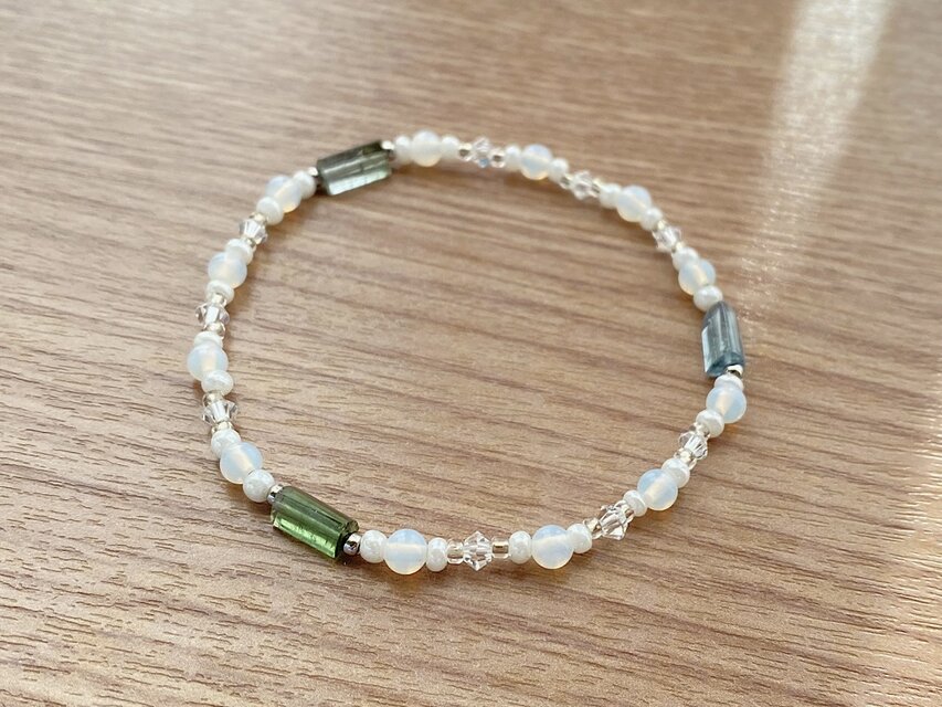 ブルーグリーン トルマリン ブレスレット | iichi 日々の暮らしを
