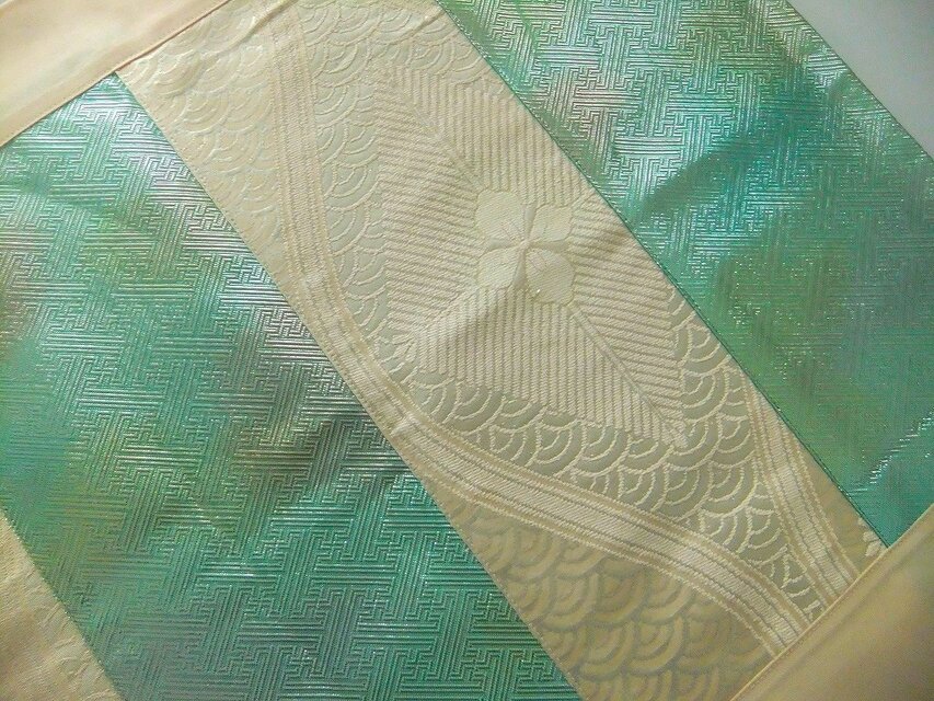 J-090】値下げ49×70cm和風大型マット/帯リメイク/敷物・ラグ/日本製