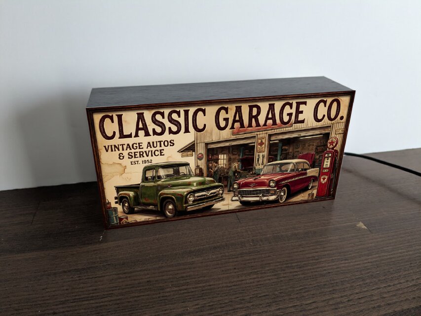 オーダー無料 Lサイズ】アメリカン ガレージ アメ車 カーショップ 店舗