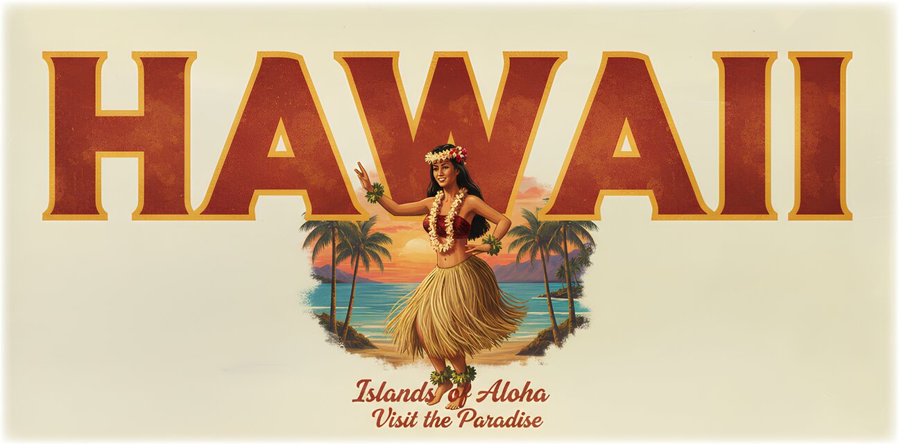 【HAWAII】アロハ ハワイ フラダンス 照明 看板 置物 雑貨 ライトBOX オーダー無料】HAWAII アロハ ハワイ フラダンス 店舗 レトロ 壁掛け