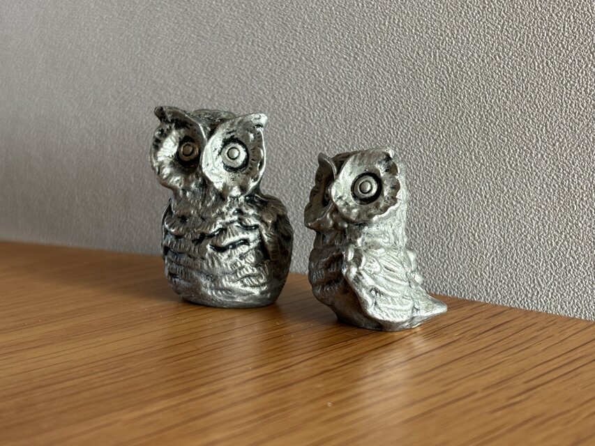 国産の古いフクロウの置物 | iichi 日々の暮らしを心地よくする