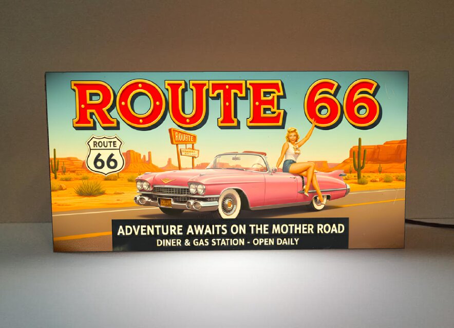 オーダー無料 Lサイズ】アメリカン ルート66 ガレージ アメ車 店舗