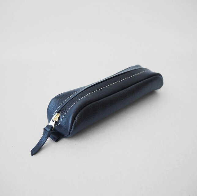 極美品】大峽製鞄 本革ペンケース 1145-GMS】オールレザーペンケース
