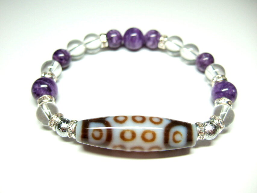 二十一眼天珠（白）/ガネーシュヒマール水晶 | iichi 日々の暮らしを