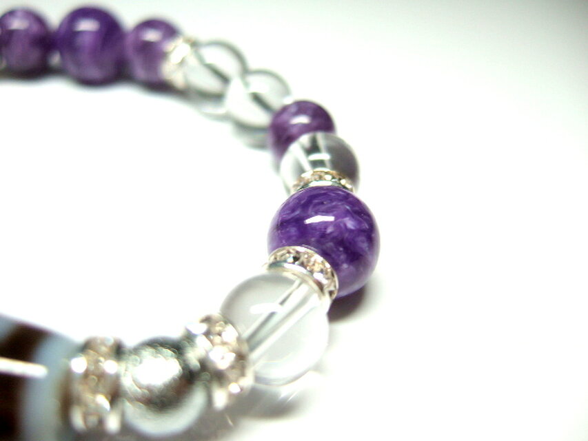 二十一眼天珠（白）/ガネーシュヒマール水晶 | iichi 日々の暮らしを