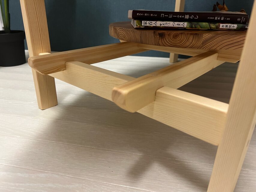 送料無料】 ローテーブル サマーテーブル 丸 90cm 45cm 杉 ナチュラル