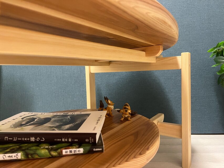 送料無料】 ローテーブル サマーテーブル 丸 90cm 45cm 杉 ナチュラル