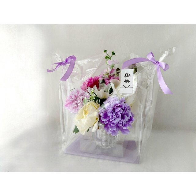 お供え 仏花【アーティフィシャルフラワー】白 胡蝶蘭 | iichi 日々の