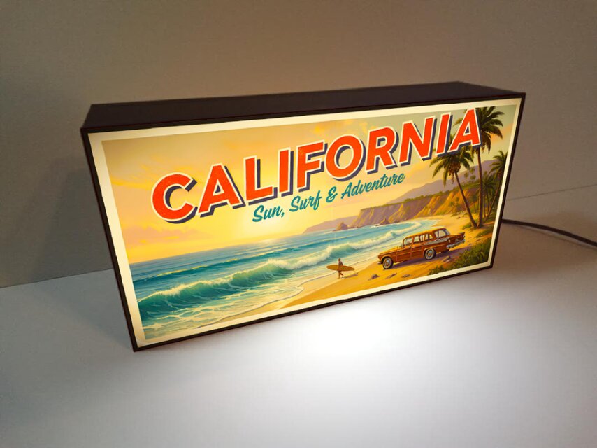 オーダー無料】カリフォルニア サーフィン ビーチ 海 レトロ 店舗 自宅