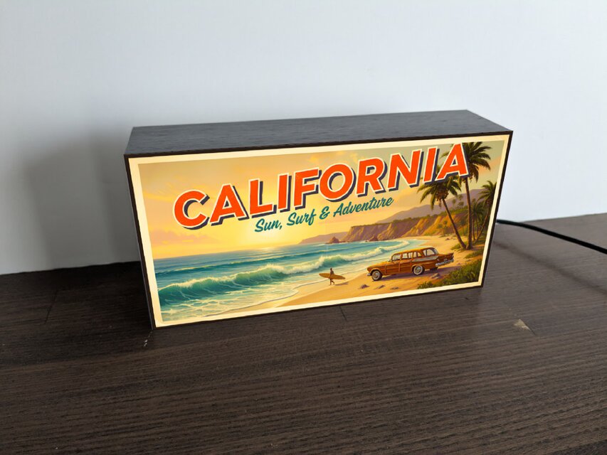 オーダー無料】カリフォルニア サーフィン ビーチ 海 レトロ 店舗 自宅