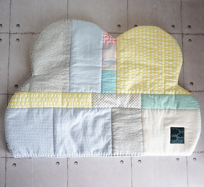 パッチワークなくもの形のフリーマット（イエロー系） | iichi 日々の