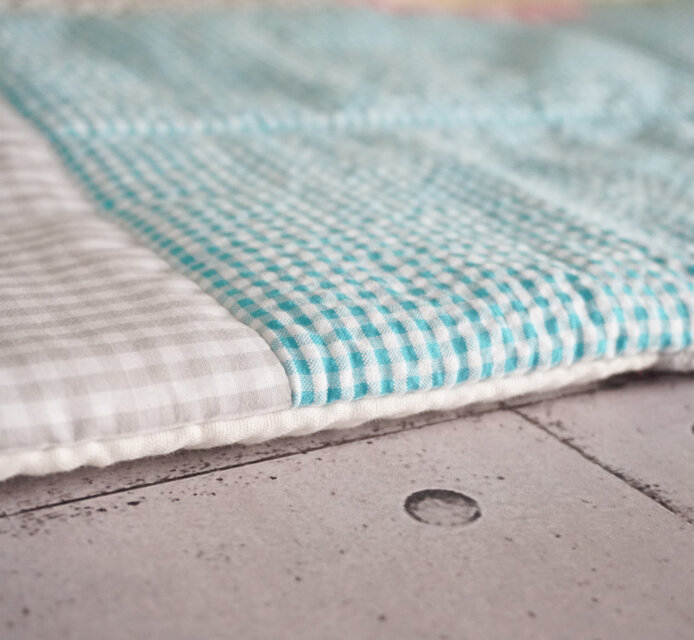 パッチワークなくもの形のフリーマット（イエロー系） | iichi 日々の