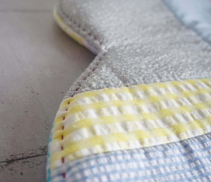 パッチワークなくもの形のフリーマット（イエロー系） | iichi 日々の