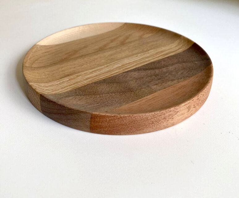 寄せ木のトレイ Φ14cm | iichi 日々の暮らしを心地よくする