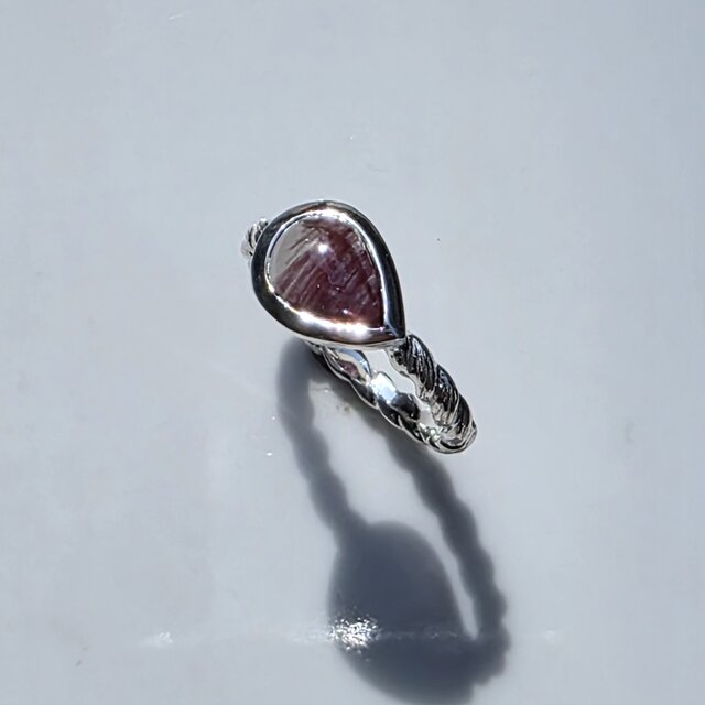 アンデシン ラブラドライト 1.6ct ペアシェイプカボション シルバー