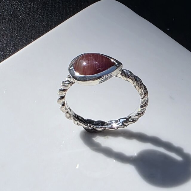 アンデシン ラブラドライト 1.6ct ペアシェイプカボション シルバー