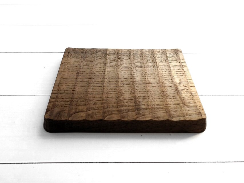 小さめの我谷盆 栗渋染め | iichi 日々の暮らしを心地よくする