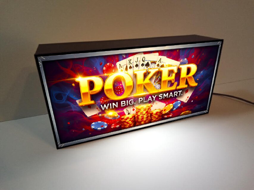 【オーダー無料】ポーカー カードゲーム トランプ 看板 置物 雑貨 ライトBOX オーダー無料】ポーカー カードゲーム トランプ ラスベガス レトロ